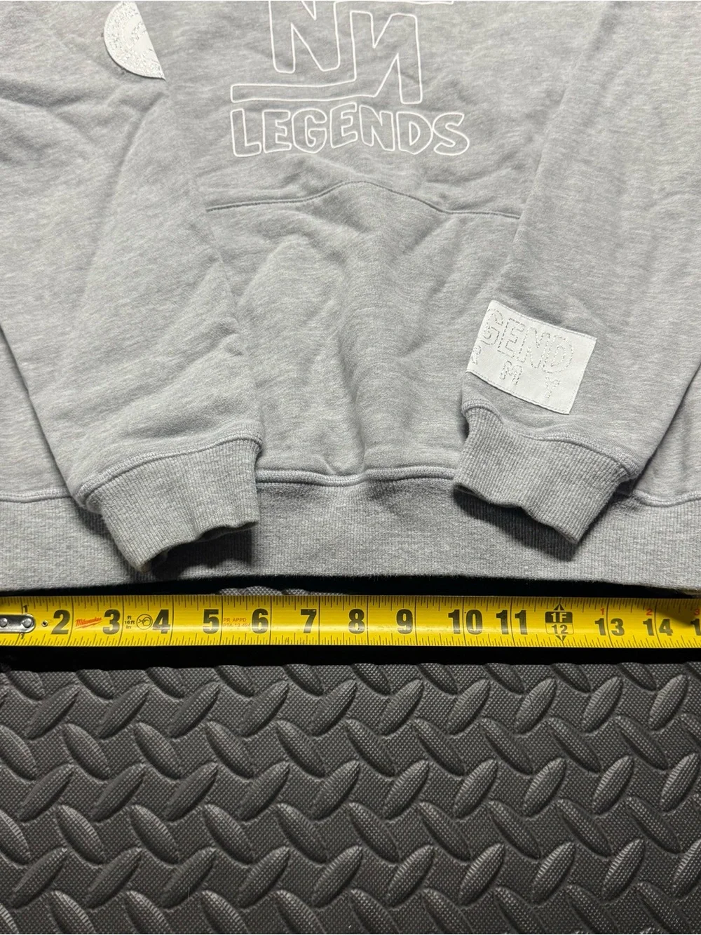 Norris Nuts Legends Gray Hoodie Youth Size 12 Fleece Pullover Sweatshirt